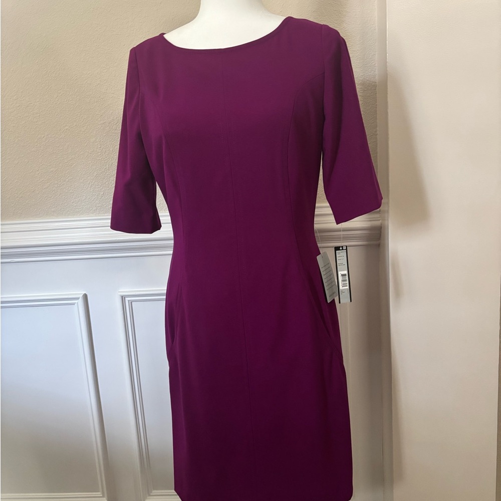 Tahari Dress in Magenta - NWT